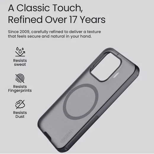 Nillkin Frosted Shield Xiaomi 17T Hoesje MagSafe Back Cover Clear Black afbeelding 11
