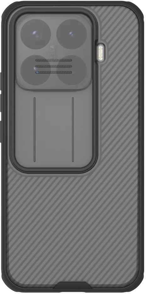 Nillkin CamShield Xiaomi 17T Hoesje Camera Slider Back Cover Clear Zwart afbeelding 1