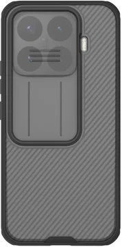 Nillkin CamShield Xiaomi 17T Hoesje Camera Slider Back Cover Clear Zwart