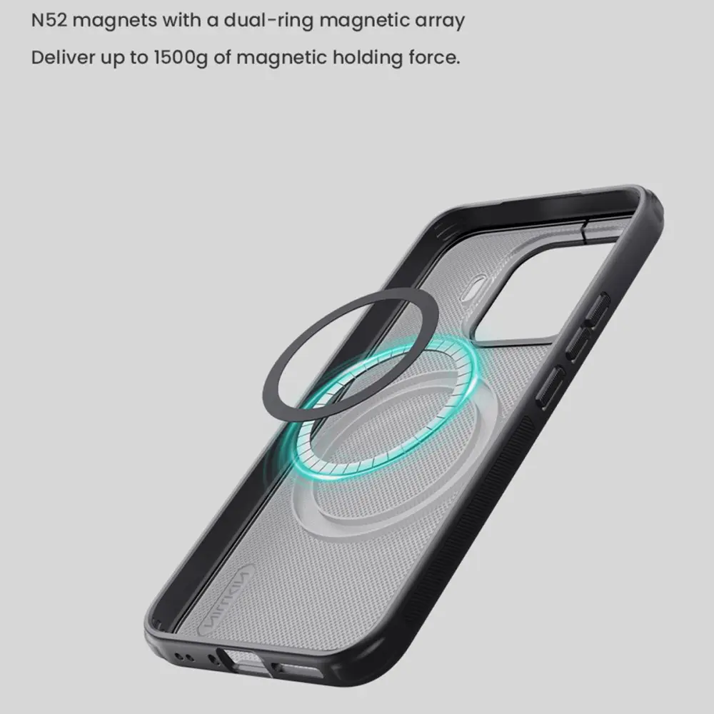Nillkin Frosted Shield Xiaomi 17T Pro Hoesje MagSafe Back Cover Zwart afbeelding 3