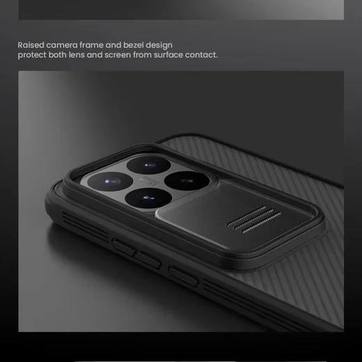 Nillkin CamShield Pro Xiaomi 17T Pro Hoesje met Camera Slider Zwart afbeelding 4