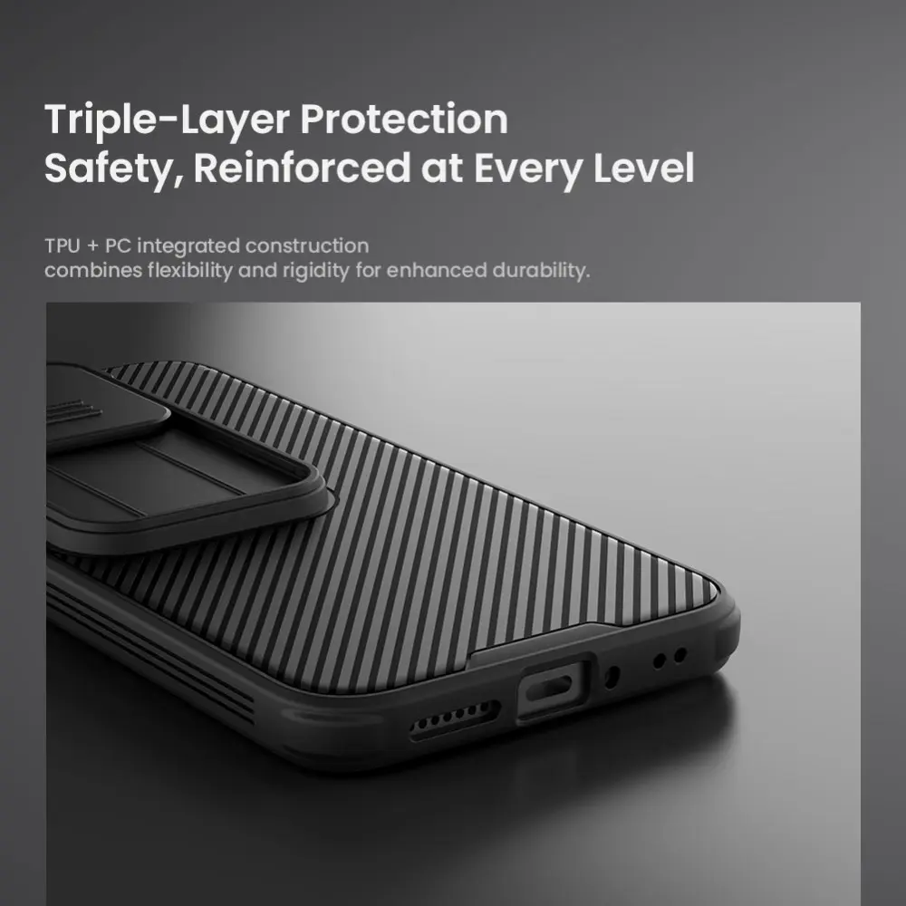 Nillkin CamShield Pro Xiaomi 17T Pro Hoesje met Camera Slider Zwart afbeelding 2