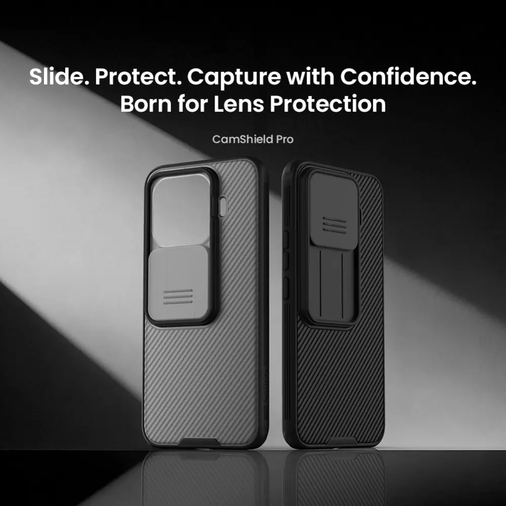 Nillkin CamShield Pro Xiaomi 17T Pro Hoesje met Camera Slider Clear Zwart afbeelding 6