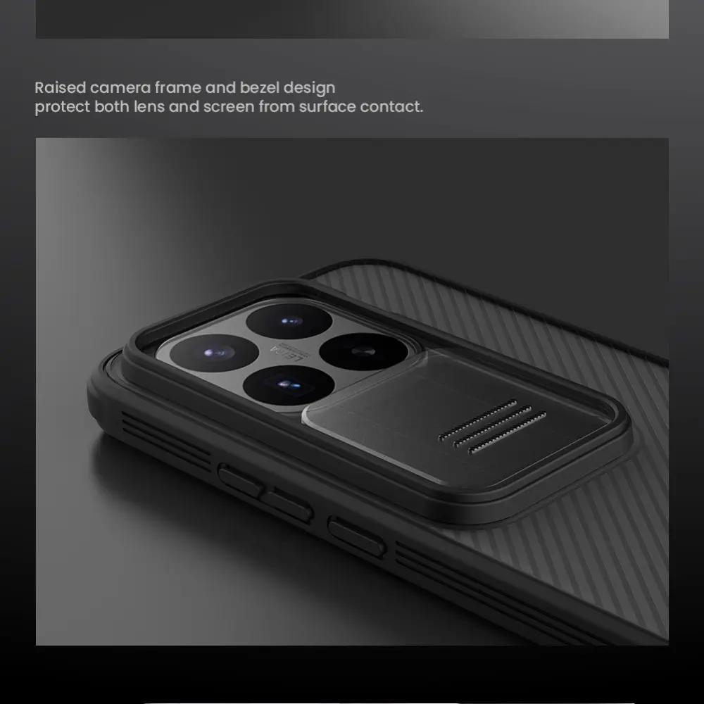 Nillkin CamShield Pro Xiaomi 17T Pro Hoesje met Camera Slider Clear Zwart afbeelding 7