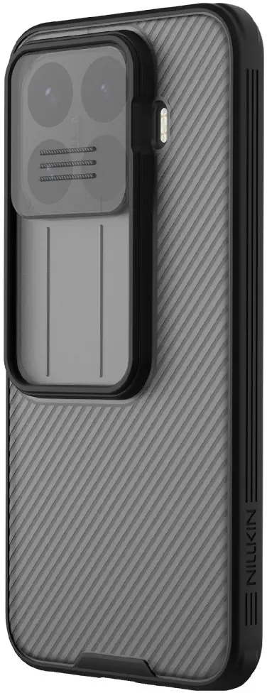 Nillkin CamShield Pro Xiaomi 17T Pro Hoesje met Camera Slider Clear Zwart afbeelding 2