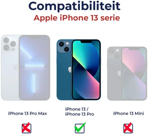 Rosso Apple iPhone 13 / 13 Pro Tempered Glass met Installatietray afbeelding 12