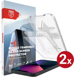 Rosso Apple iPhone 13 / 13 Pro Tempered Glass met Installatietray (2-Pack) afbeelding