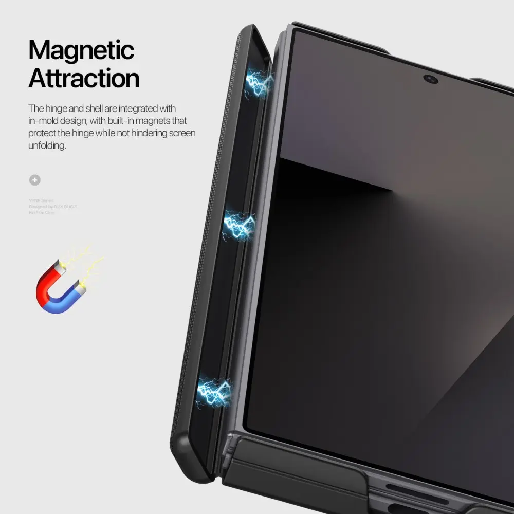 Dux Ducis Vyne Samsung Galaxy Z Fold 8 Ultra Hoesje Back Cover Zwart afbeelding 9
