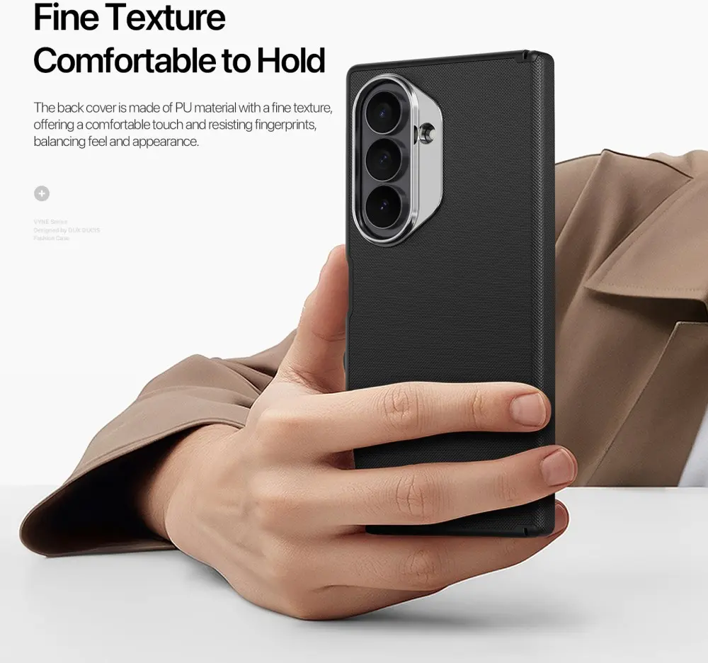 Dux Ducis Vyne Samsung Galaxy Z Fold 8 Ultra Hoesje Back Cover Zwart afbeelding 7