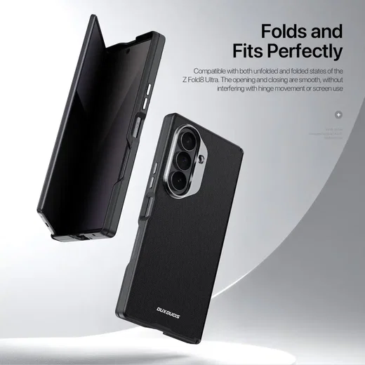 Dux Ducis Vyne Samsung Galaxy Z Fold 8 Ultra Hoesje Back Cover Zwart afbeelding 5