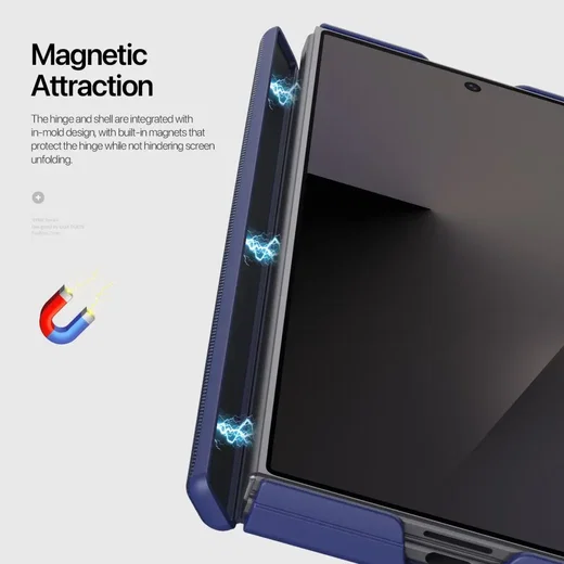 Dux Ducis Vyne Samsung Galaxy Z Fold 8 Ultra Hoesje Back Cover Blauw afbeelding 9