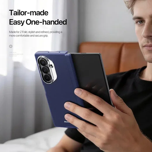 Dux Ducis Vyne Samsung Galaxy Z Fold 8 Ultra Hoesje Back Cover Blauw afbeelding 2