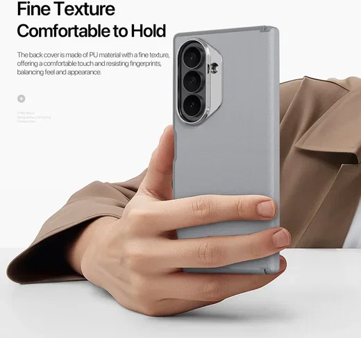 Dux Ducis Vyne Samsung Galaxy Z Fold 8 Ultra Hoesje Back Cover Grijs afbeelding 7