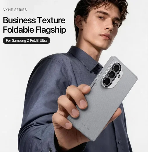Dux Ducis Vyne Samsung Galaxy Z Fold 8 Ultra Hoesje Back Cover Grijs afbeelding 4