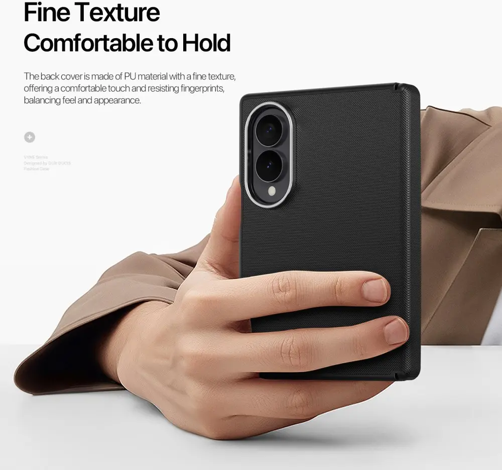 Dux Ducis Vyne Samsung Galaxy Z Fold 8 Hoesje Back Cover Zwart afbeelding 7