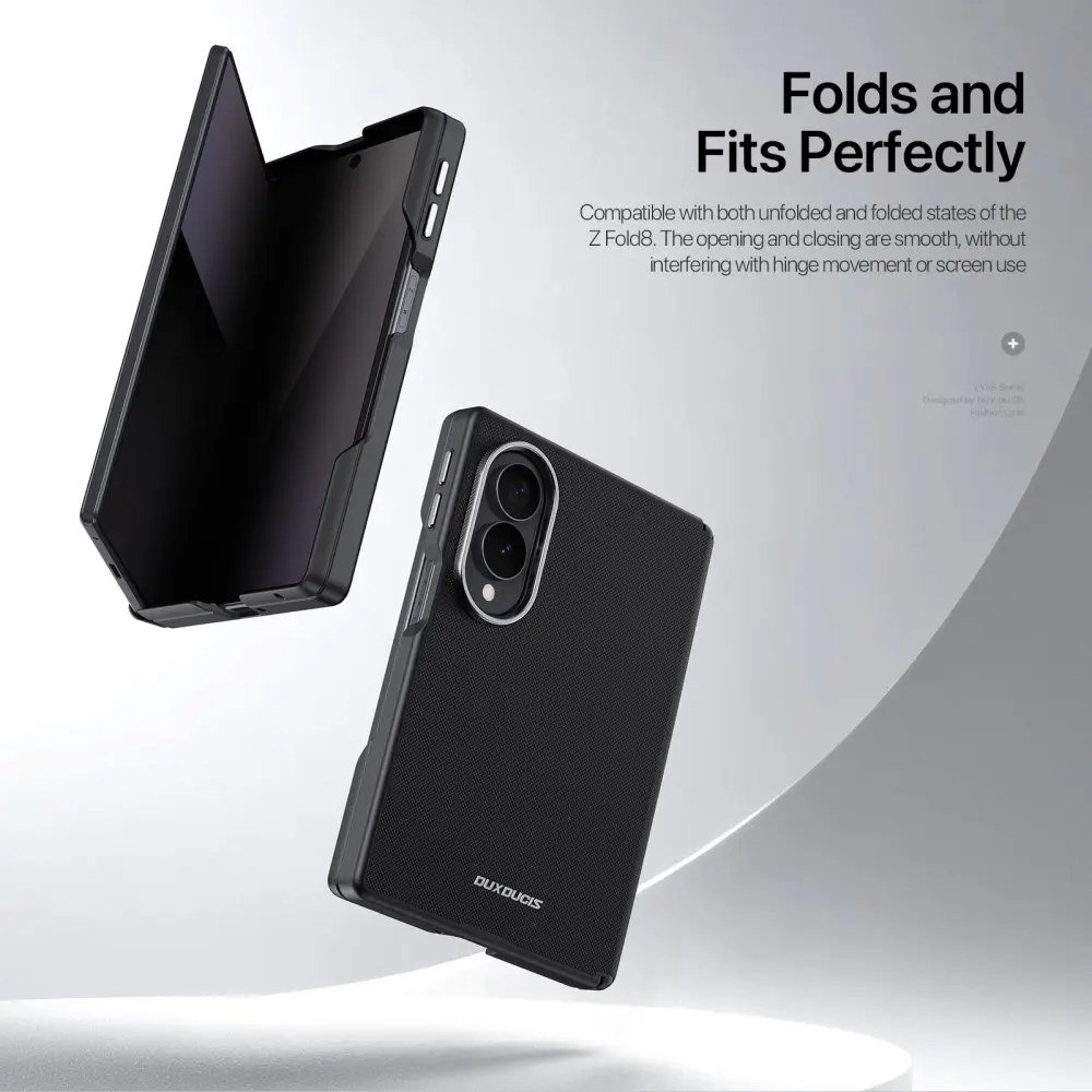 Dux Ducis Vyne Samsung Galaxy Z Fold 8 Hoesje Back Cover Zwart afbeelding 5