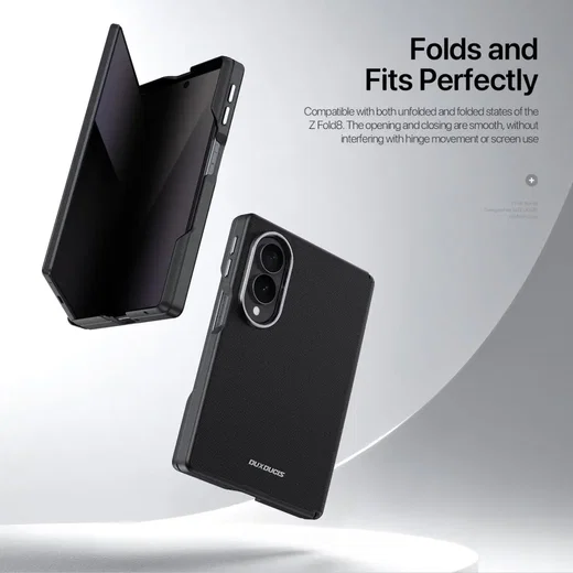 Dux Ducis Vyne Samsung Galaxy Z Fold 8 Hoesje Back Cover Zwart afbeelding 5