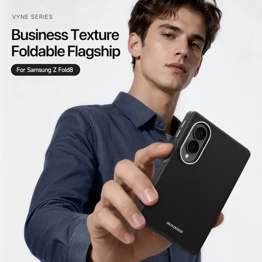 Dux Ducis Vyne Samsung Galaxy Z Fold 8 Hoesje Back Cover Zwart afbeelding 4