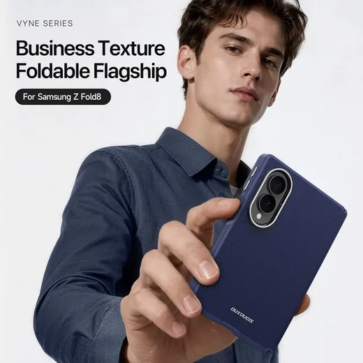 Dux Ducis Vyne Samsung Galaxy Z Fold 8 Hoesje Back Cover Blauw afbeelding 4