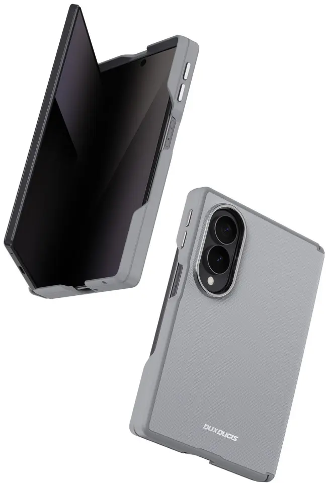 Dux Ducis Vyne Samsung Galaxy Z Fold 8 Hoesje Back Cover Grijs afbeelding 12