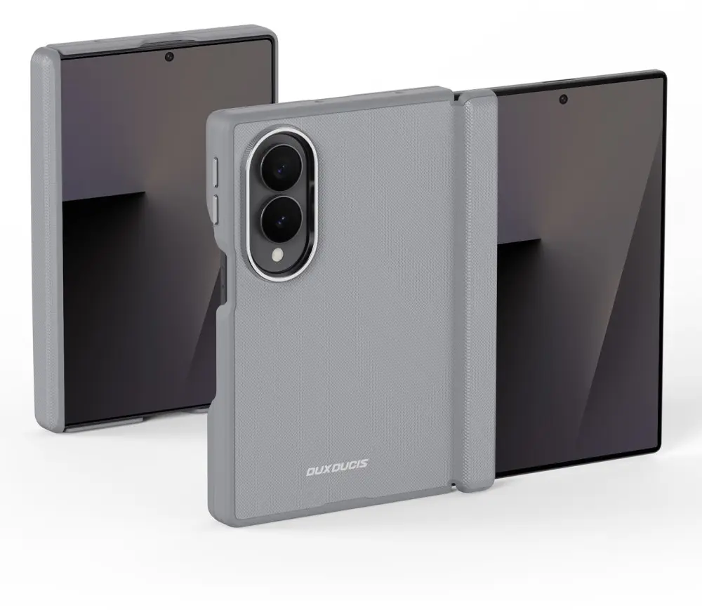 Dux Ducis Vyne Samsung Galaxy Z Fold 8 Hoesje Back Cover Grijs afbeelding 1