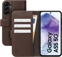Rosso Element Modern Samsung Galaxy A55 Hoesje Book Case Wallet Bruin
