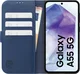Rosso Element Modern Samsung Galaxy A55 Hoesje Book Case Wallet Blauw afbeelding 3