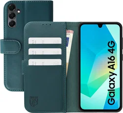 Rosso Element Modern Samsung Galaxy A16 Hoesje Book Case Wallet Groen afbeelding