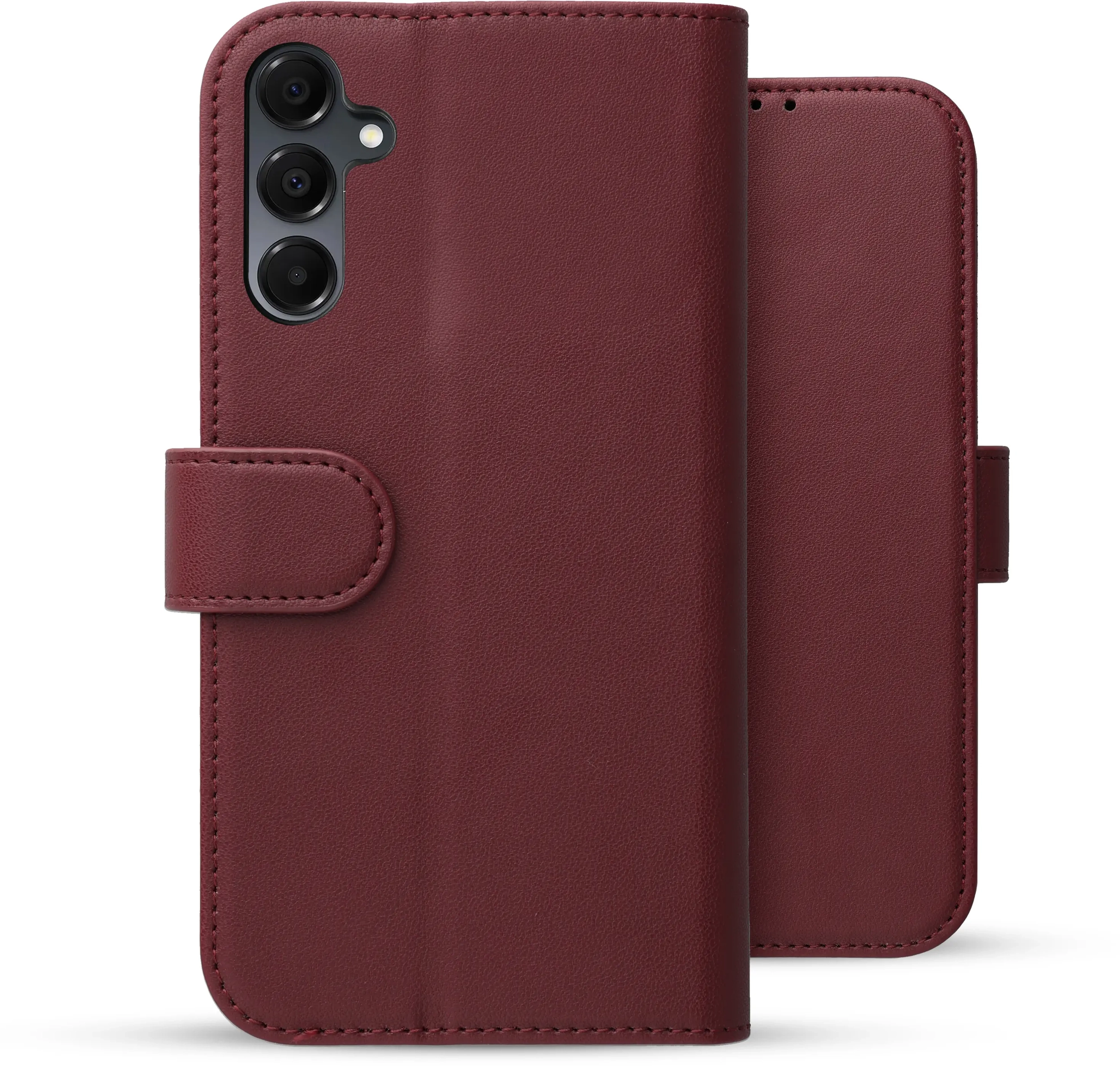 Rosso Element Modern Samsung Galaxy A16 Hoesje Book Case Wallet Burgundy afbeelding 2