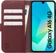 Rosso Element Modern Samsung Galaxy A16 Hoesje Book Case Wallet Burgundy afbeelding 3