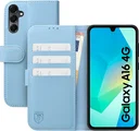 Rosso Element Modern Samsung Galaxy A16 Hoesje Book Case Wallet Licht Blauw