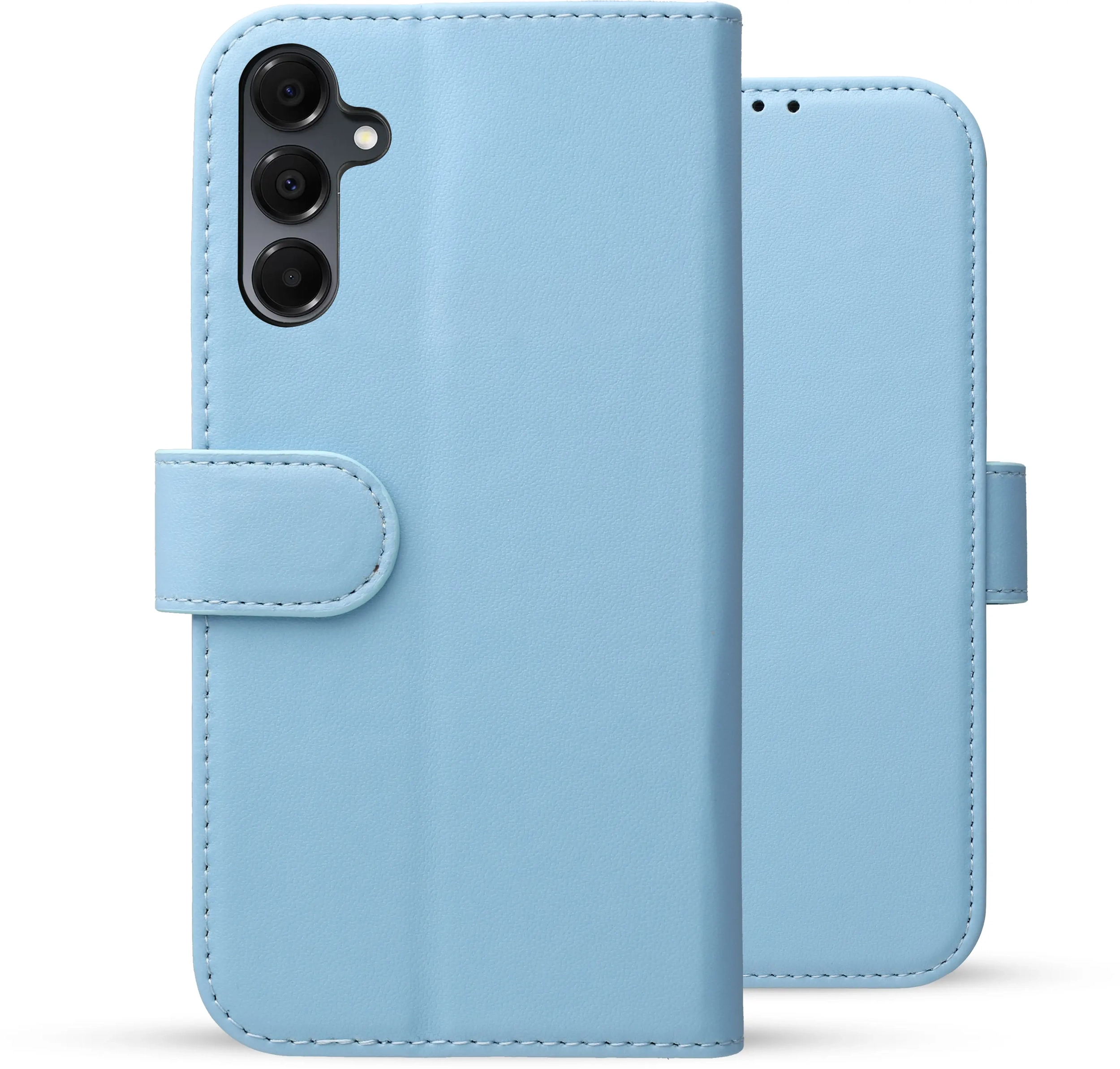 Rosso Element Modern Samsung Galaxy A16 Hoesje Book Case Wallet Licht Blauw afbeelding 2