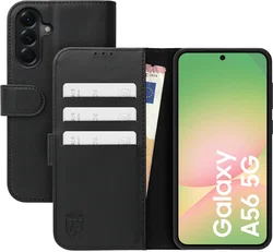 Rosso Element Modern Samsung Galaxy A56 Hoesje Book Case Wallet Zwart afbeelding