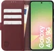 Rosso Element Modern Samsung Galaxy A56 Hoesje Book Case Wallet Burgundy afbeelding 3