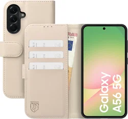 Rosso Element Modern Samsung Galaxy A56 Hoesje Book Case Wallet Beige afbeelding