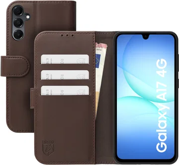 Rosso Element Modern Samsung Galaxy A17 Hoesje Book Case Wallet Bruin