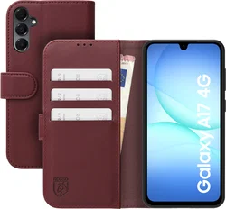 Rosso Element Modern Samsung Galaxy A17 Hoesje Book Case Wallet Burgundy afbeelding