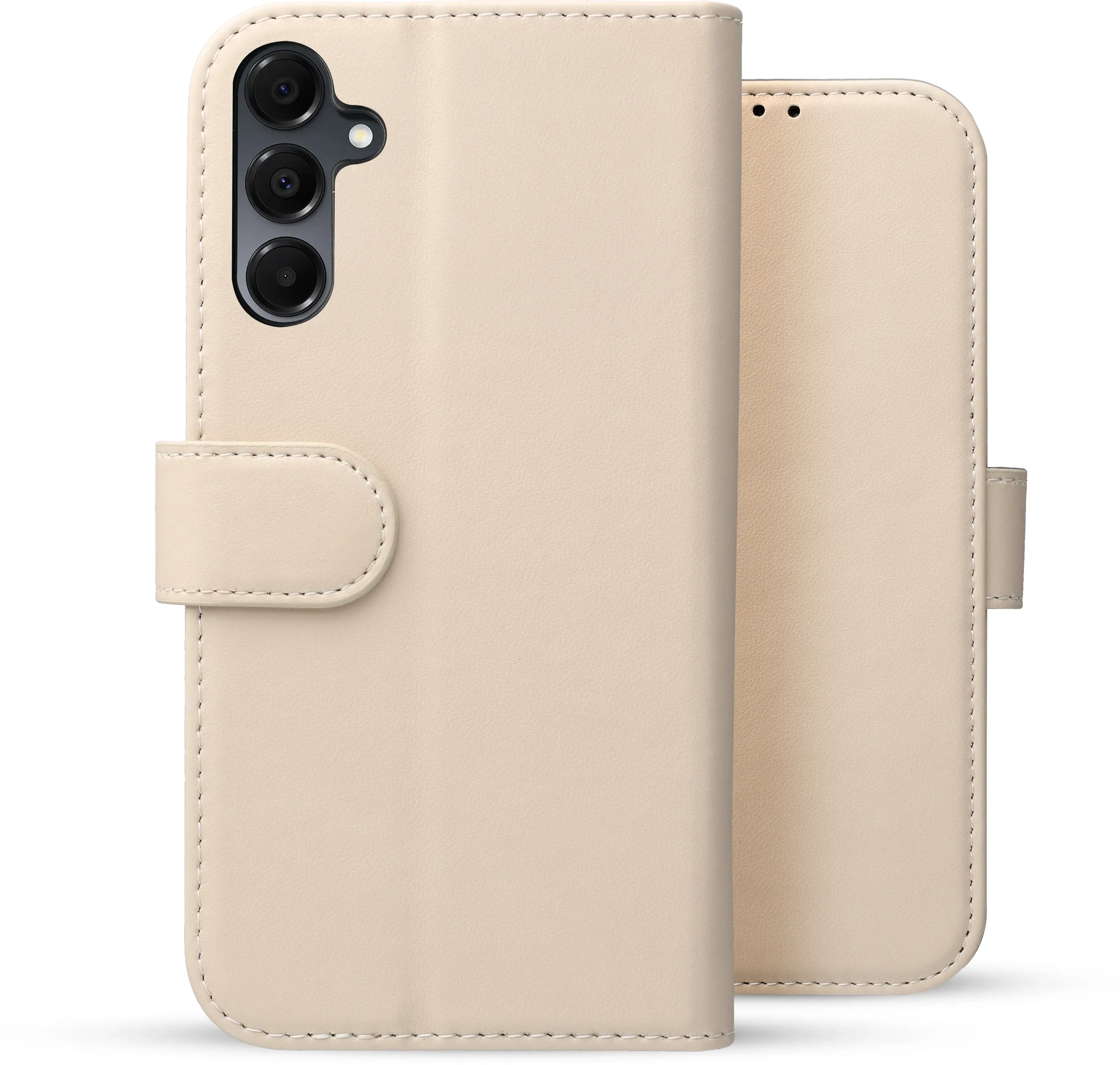 Rosso Element Modern Samsung Galaxy A17 Hoesje Book Case Wallet Beige afbeelding 2