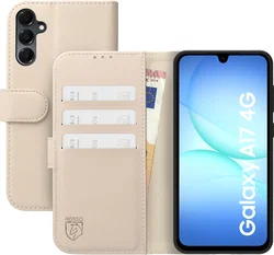Rosso Element Modern Samsung Galaxy A17 Hoesje Book Case Wallet Beige afbeelding