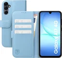 Rosso Element Modern Samsung Galaxy A17 Hoesje Book Case Wallet Licht Blauw