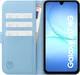 Rosso Element Modern Samsung Galaxy A17 Hoesje Book Case Wallet Licht Blauw afbeelding 3
