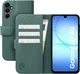 Rosso Element Modern Samsung Galaxy A17 Hoesje Book Case Wallet Licht Groen