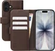 Rosso Element Modern Apple iPhone 17 Hoesje Book Case Wallet Bruin