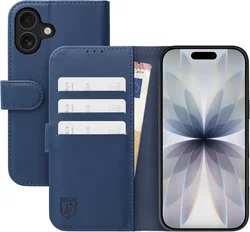 Rosso Element Modern Apple iPhone 17 Hoesje Book Case Wallet Blauw afbeelding