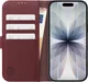 Rosso Element Modern Apple iPhone 17 Hoesje Book Case Wallet Burgundy afbeelding 3