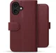 Rosso Element Modern Apple iPhone 17 Hoesje Book Case Wallet Burgundy afbeelding 2