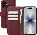 Rosso Element Modern Apple iPhone 17 Hoesje Book Case Wallet Burgundy