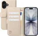 Rosso Element Modern Apple iPhone 17 Hoesje Book Case Wallet Beige