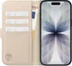 Rosso Element Modern Apple iPhone 17 Hoesje Book Case Wallet Beige afbeelding 3