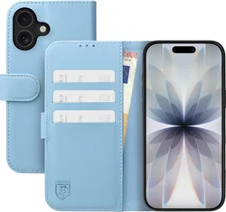 Rosso Element Modern Apple iPhone 17 Hoesje Book Case Wallet Licht Blauw afbeelding